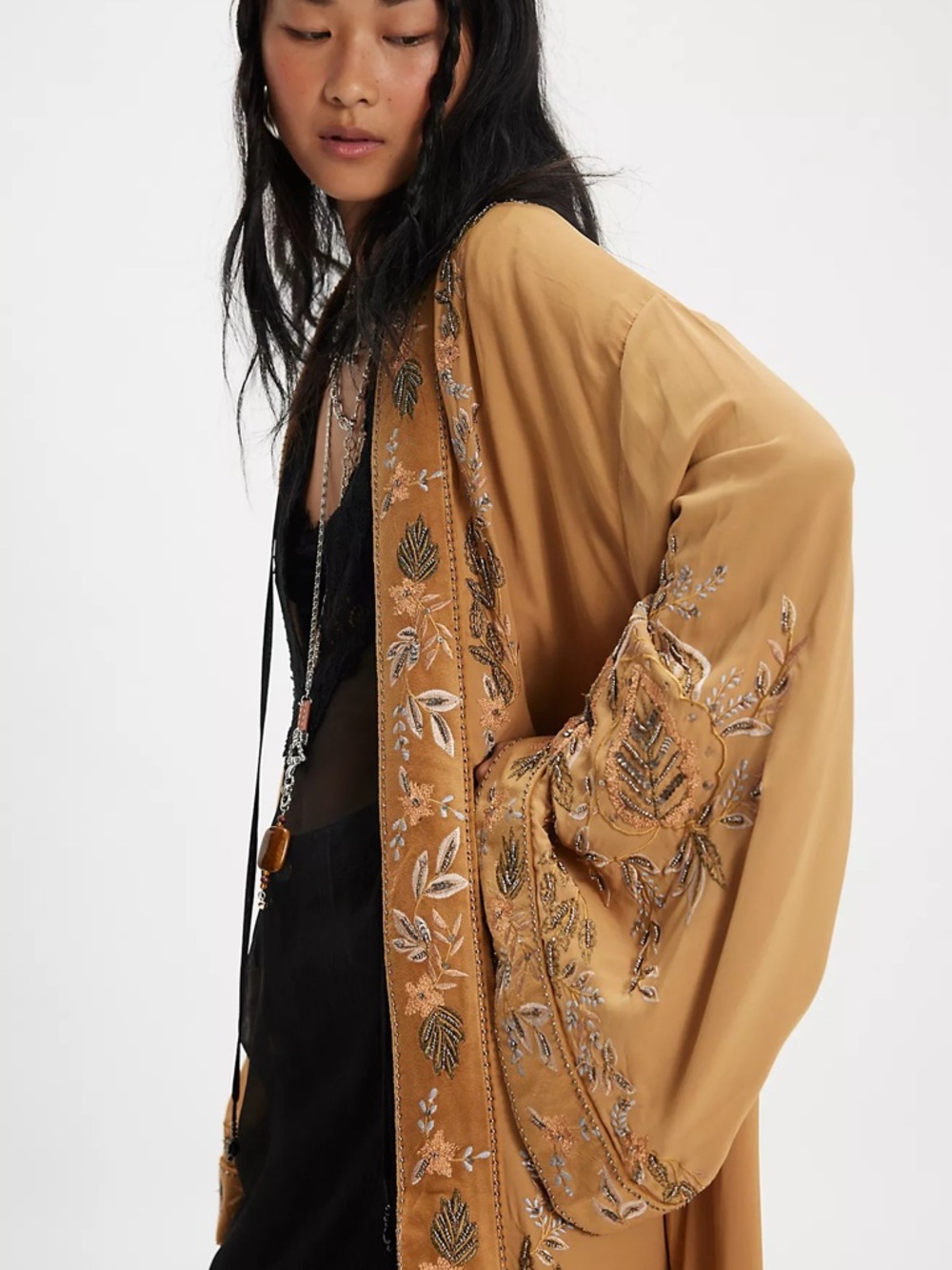 $328! Sold Out! Free People Star Daze Duster Large NEW - Picture 3 of 4